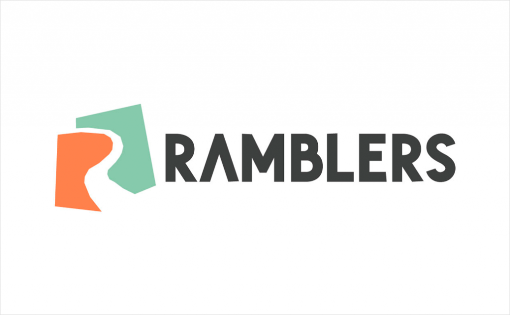 Ramblers Charity Gets New Logo and Identity by BrandOpus - Logo-Designer.co