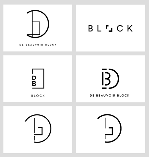 The Grid Creates 'Geometric' Look for De Beauvoir Block - Logo Designer ...